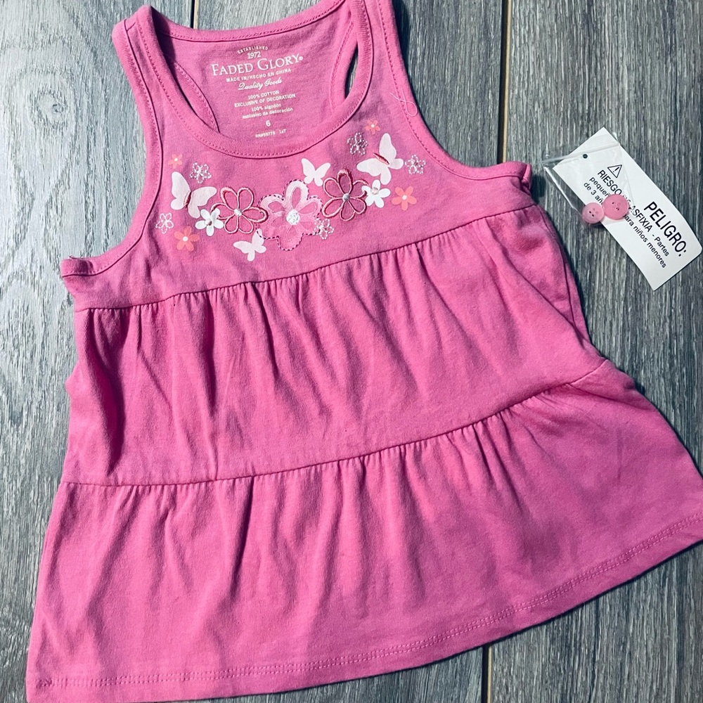 Size 6 faded glory top, brand new
